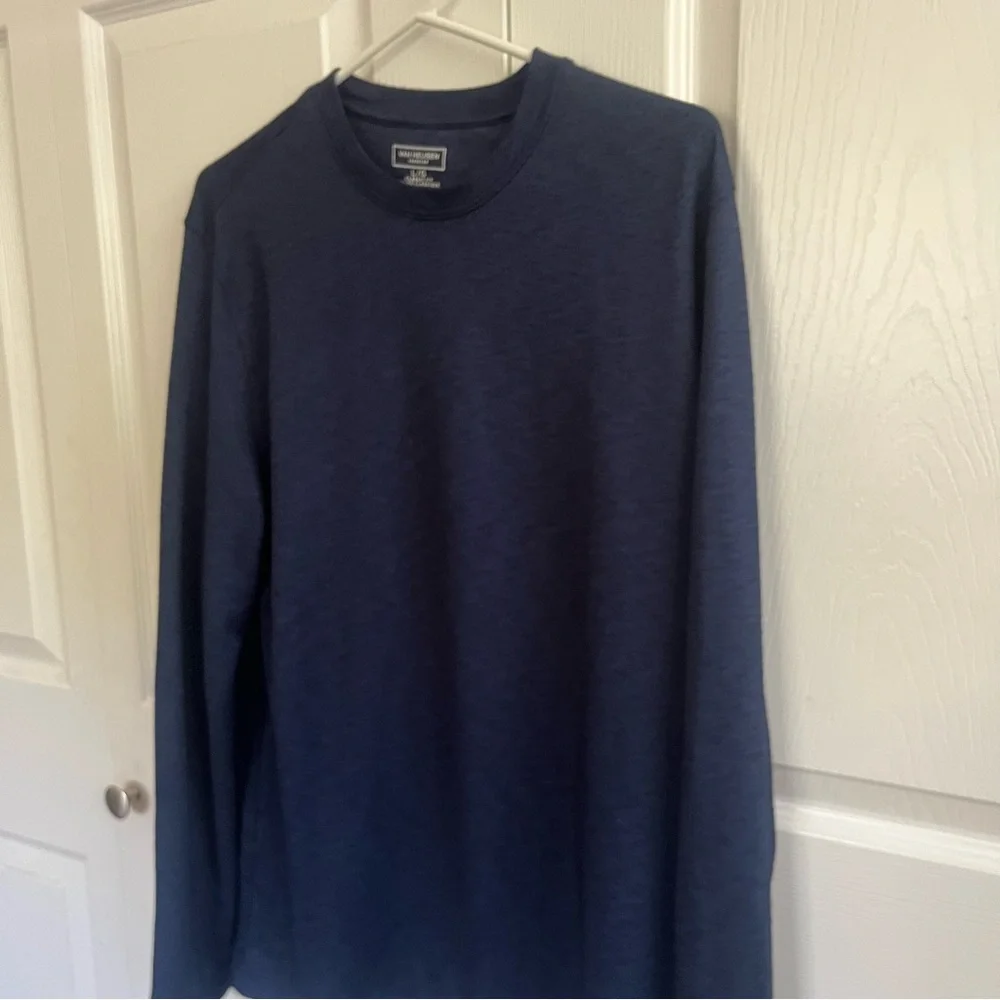 5 for $25! Van Heusen Navy Long Sleeve Shirt Large - Picture 2 of 4